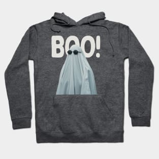 Cool Boo Funny Scary Minimalist Hoodie